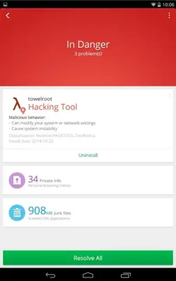 CM Security Master android App screenshot 1